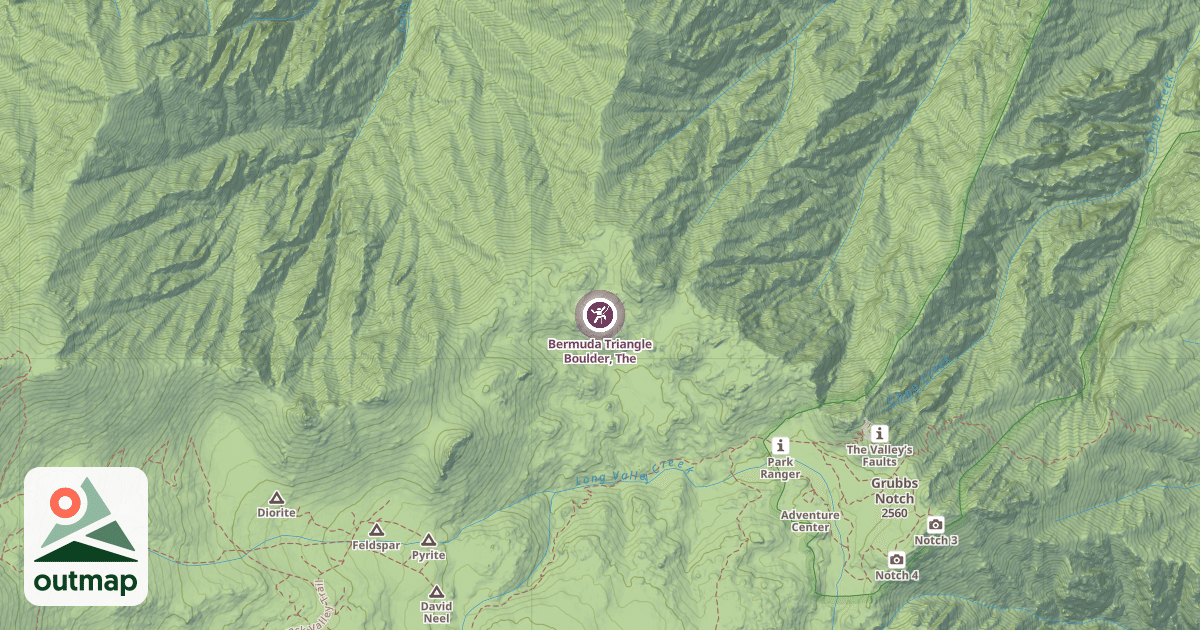 Map of Bermuda Triangle Boulder, The