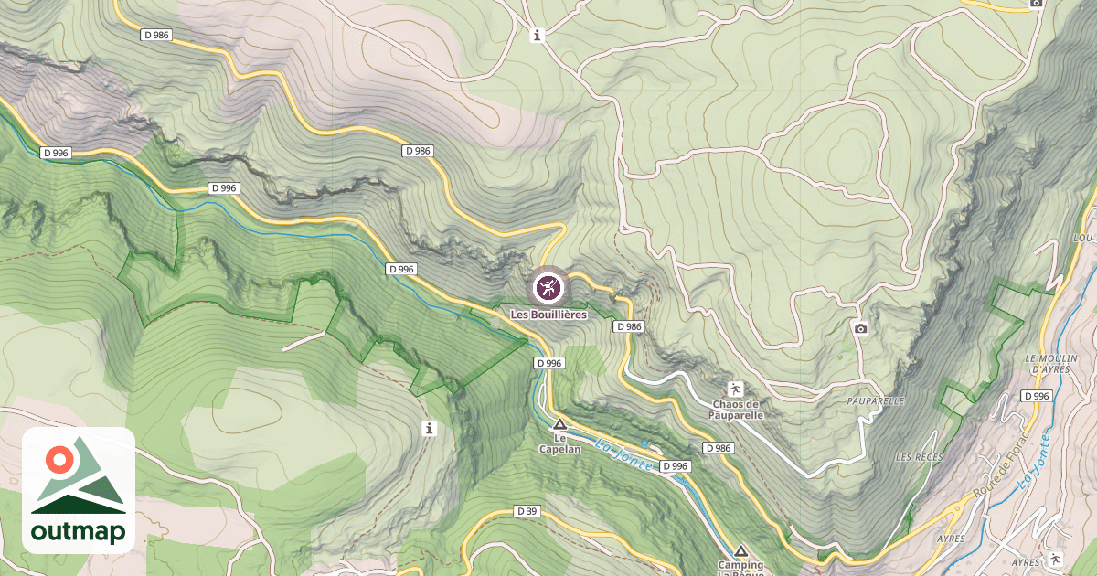 Map of Les Bouillières