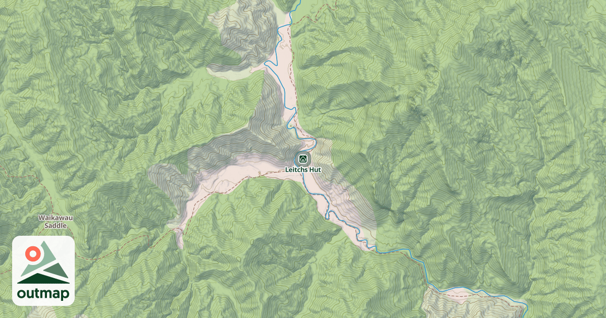 Map of Leitchs Hut