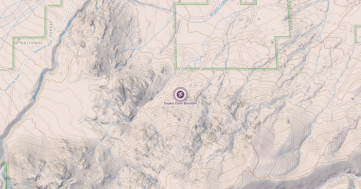 Map preview of Snake Eyes Boulder