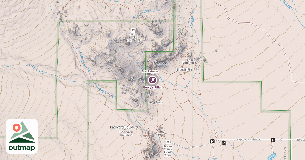 Map of Purcy's Pillar