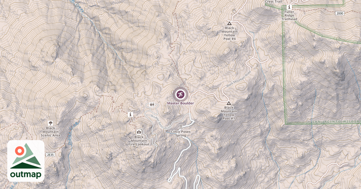 Map of Master Boulder