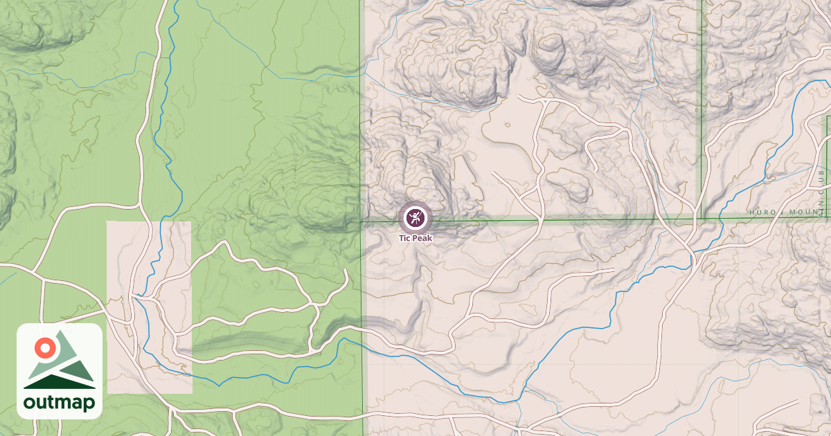 Map of Tic Peak