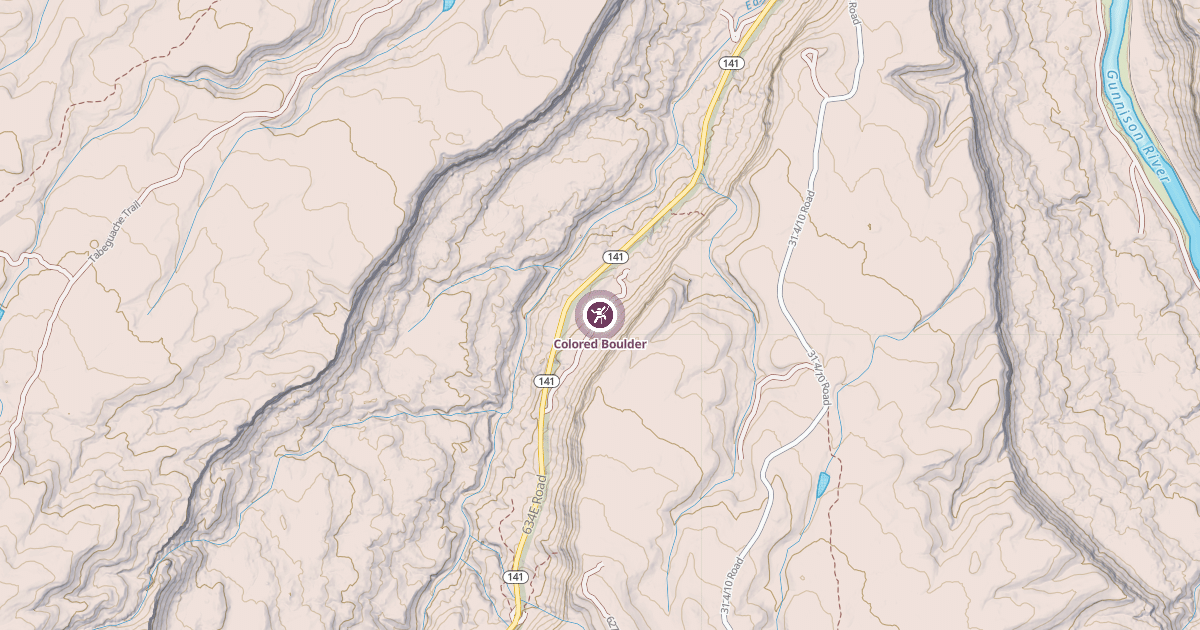 Map preview of Colored Boulder