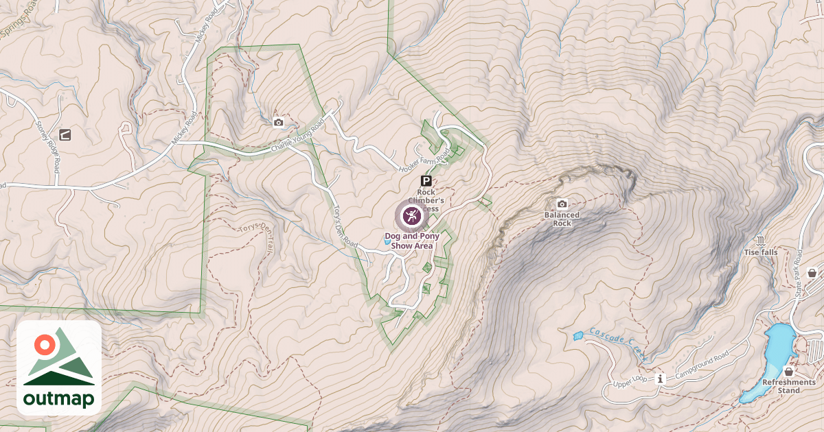 Map of Dog and Pony Show Area