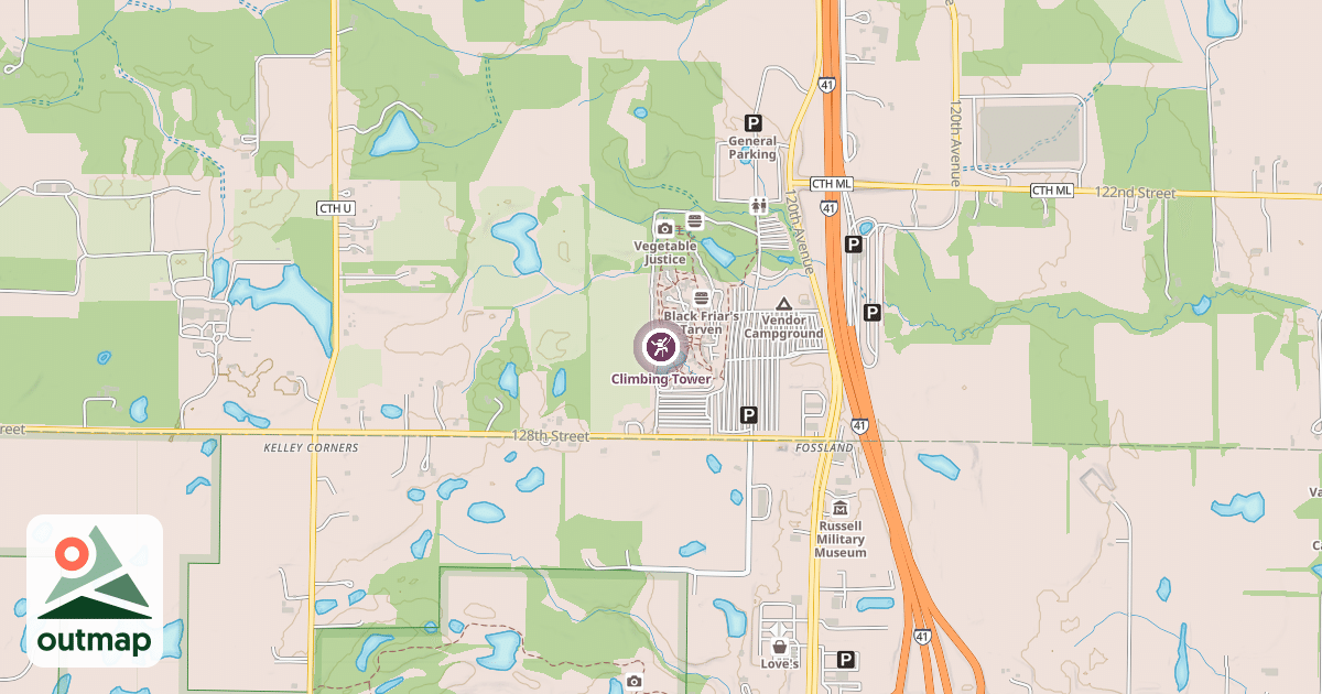 Map of Climbing Tower