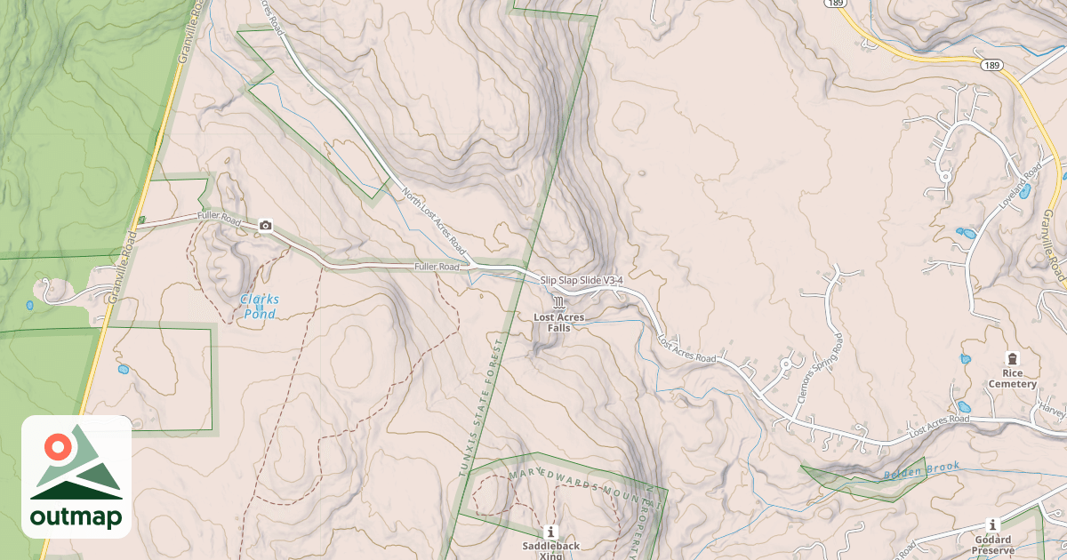 Map of Slip Slap Slide