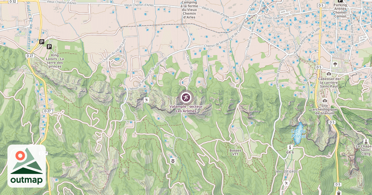 Map of Valample - secteur Les Arômes