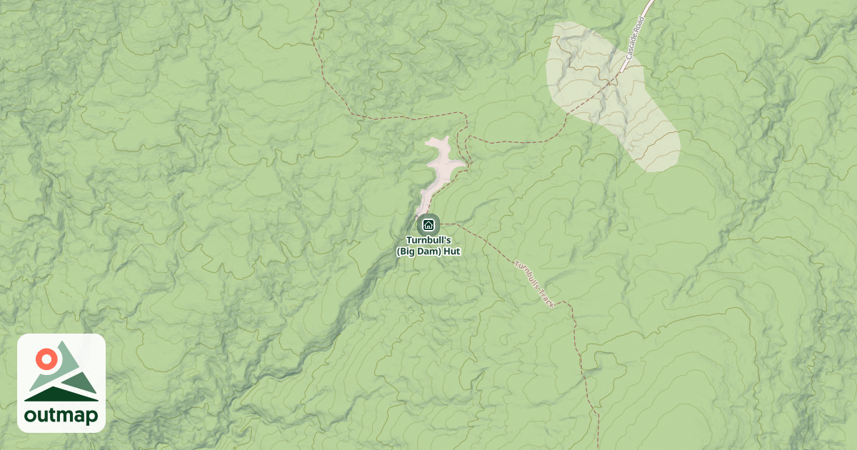 Map of Turnbull's (Big Dam) Hut