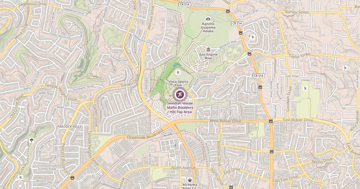 Map preview of Swedish House Mafia Boulders / Hill Top Area.