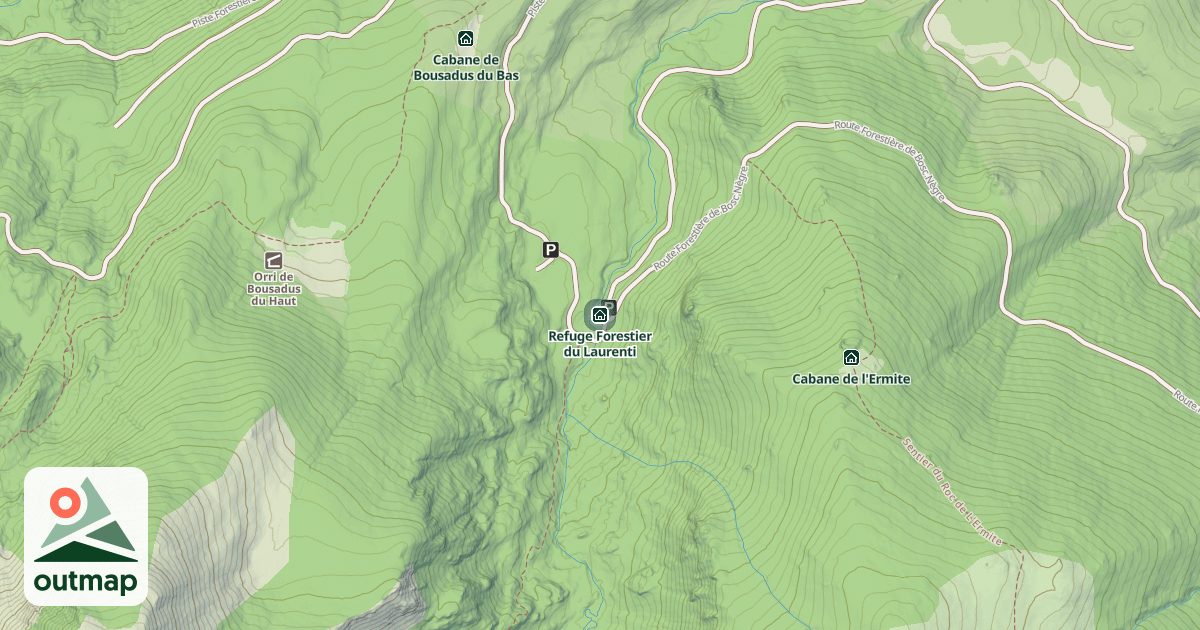 Map of Refuge Forestier du Laurenti