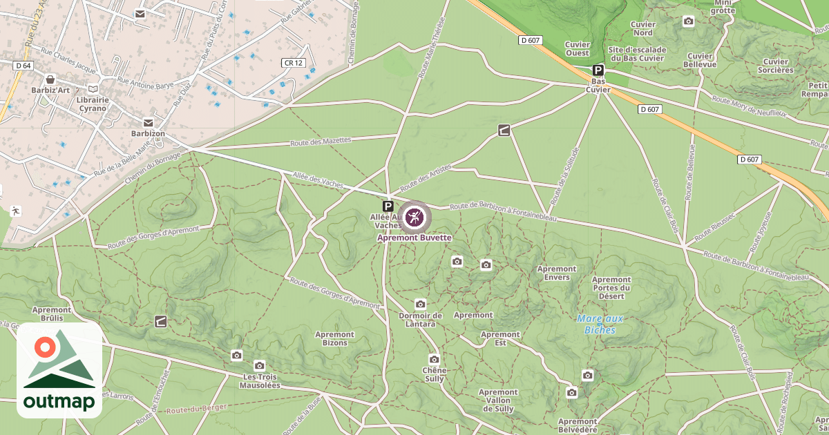 Map of Apremont Buvette