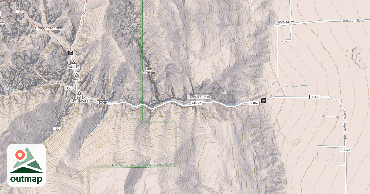 Map of Bear Den