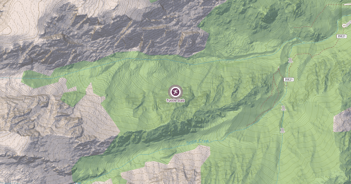 Map preview of Tuttle Slab