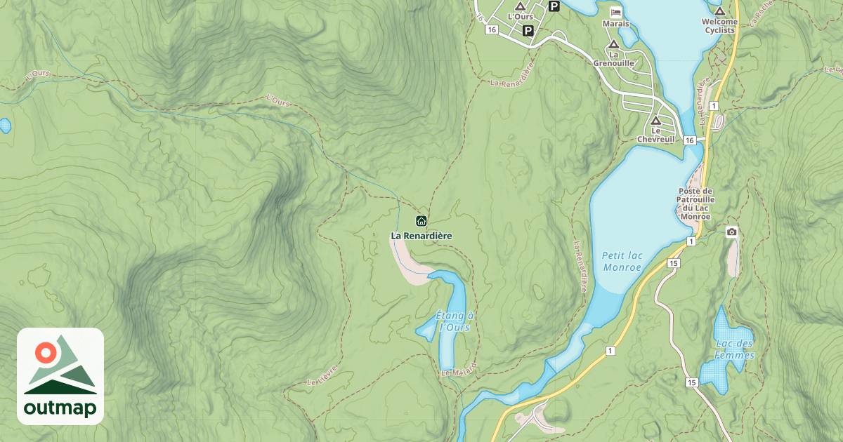 Map of La Renardière
