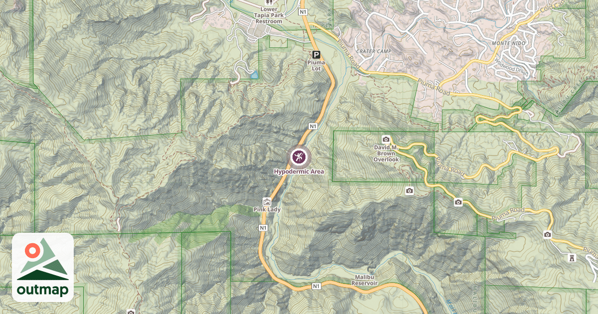 Map of Hypodermic Area