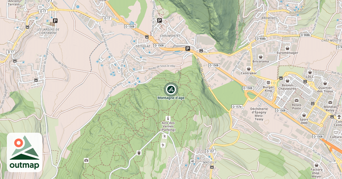 Map of Montagne d'age