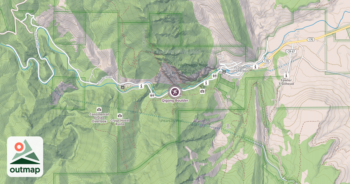 Map of Qigong Boulder