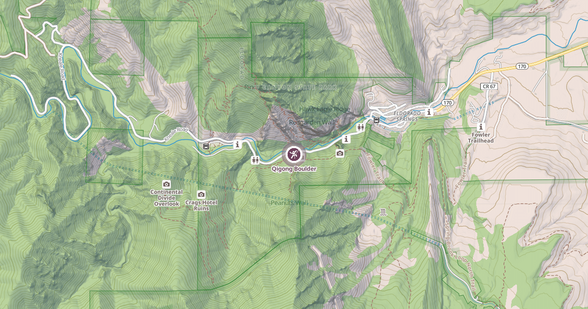 Map preview of Qigong Boulder