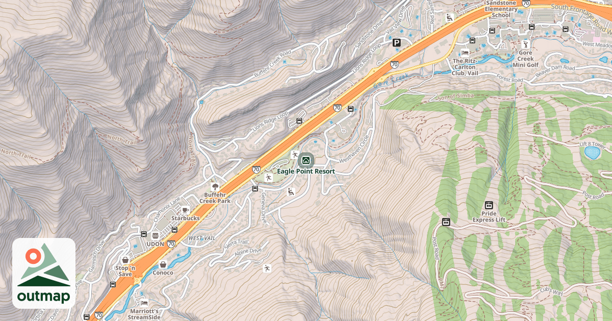 Map of Eagle Point Resort
