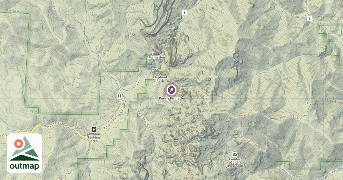 Map of Penny Pinnacle