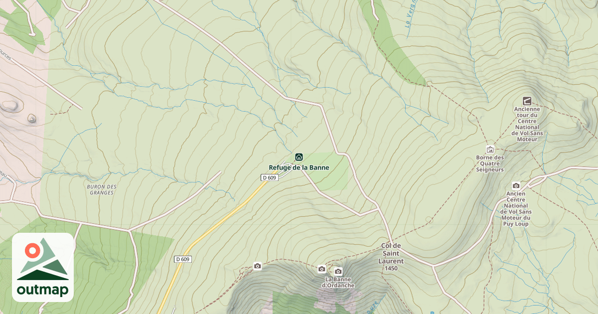 Map of Refuge de la Banne