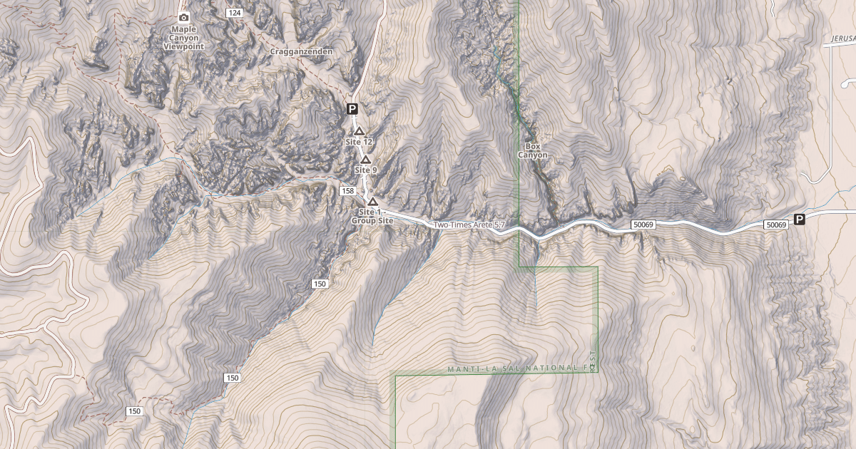 Map preview of Two Times Arete