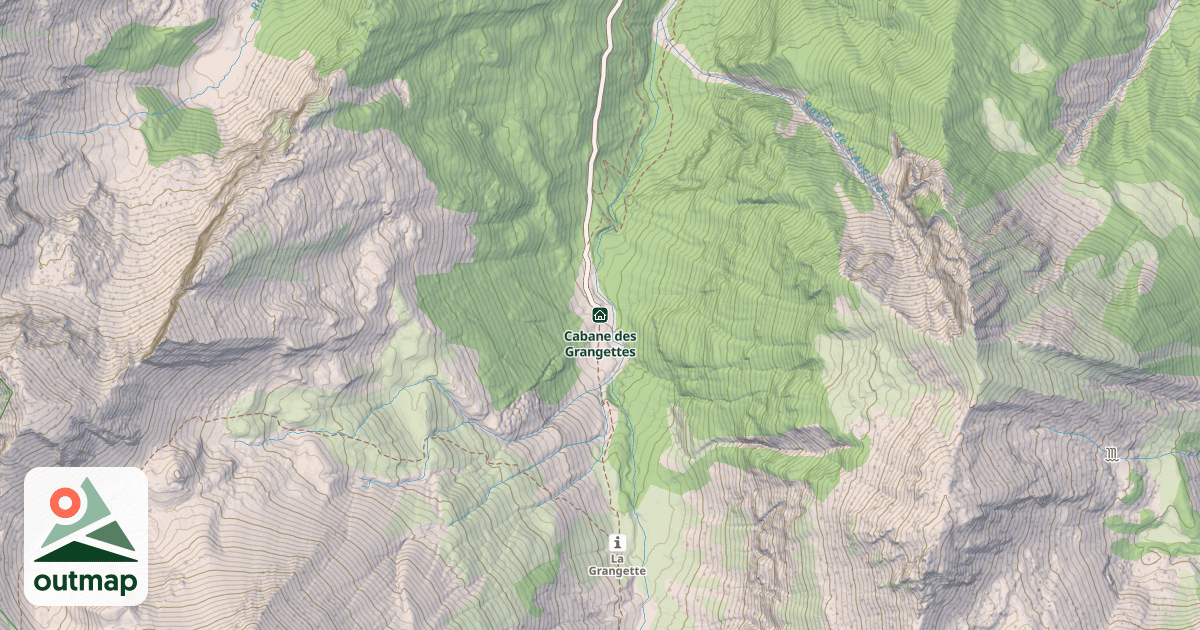 Map of Cabane des Grangettes
