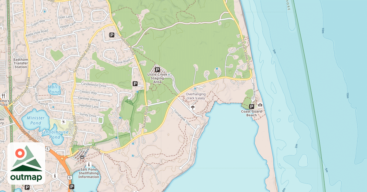 Map of Overhanging crack
