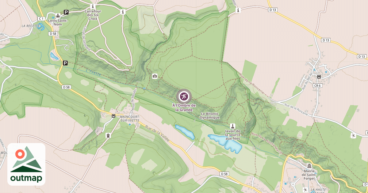 Map of À l'Ombre de la Grande