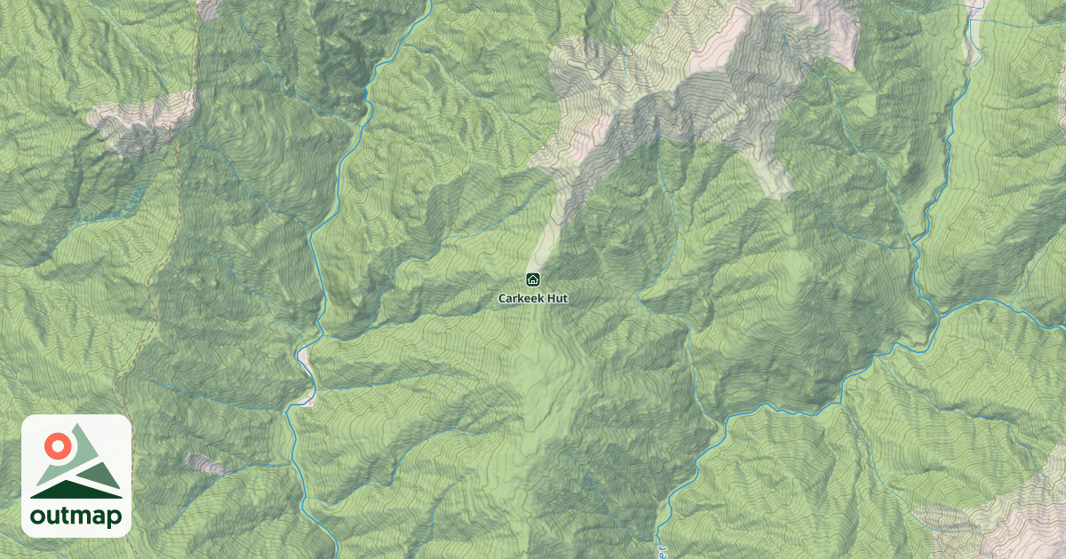 Map of Carkeek Hut