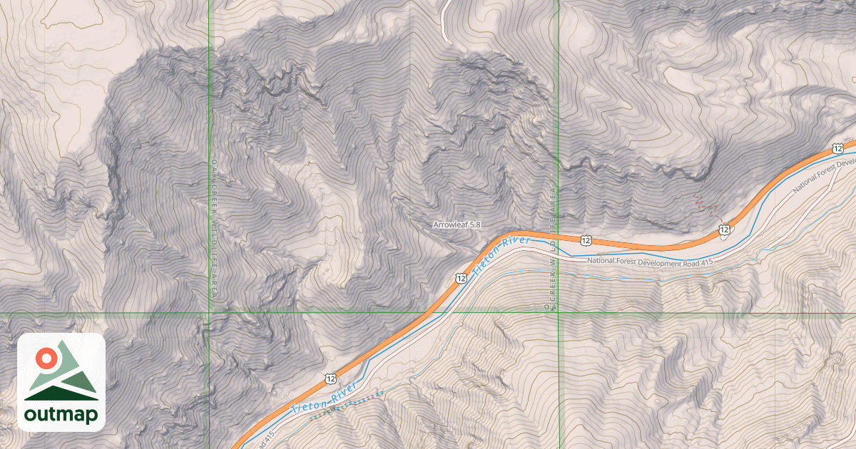 Map of Arrowleaf