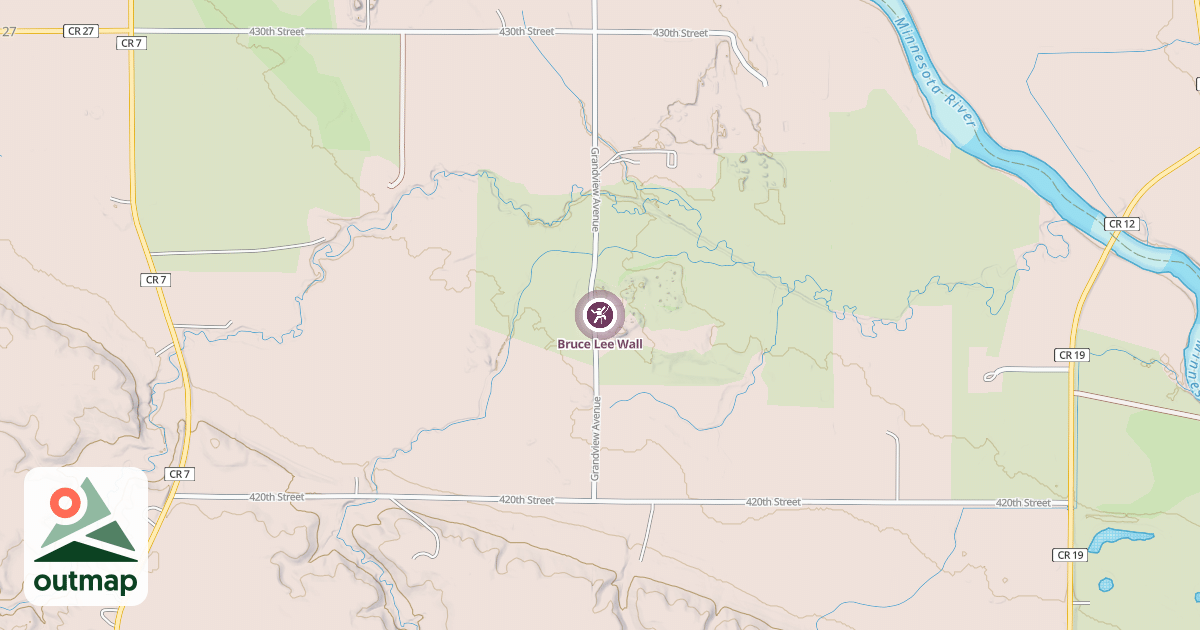 Map of Bruce Lee Wall