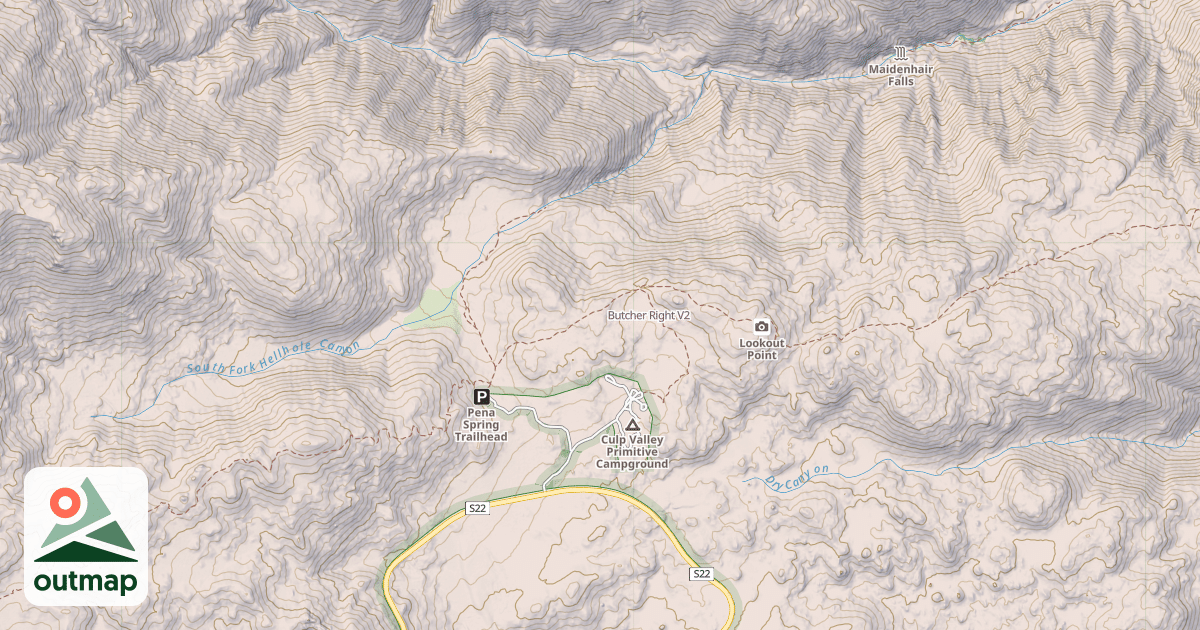 Map of Butcher Right