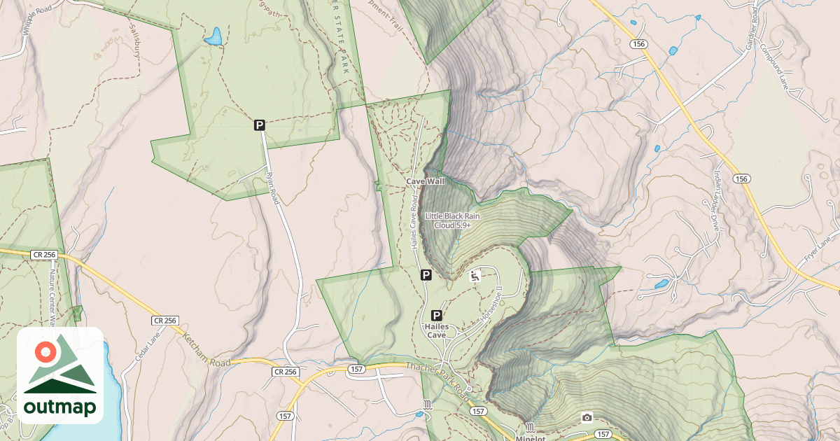 Map of Little Black Rain Cloud