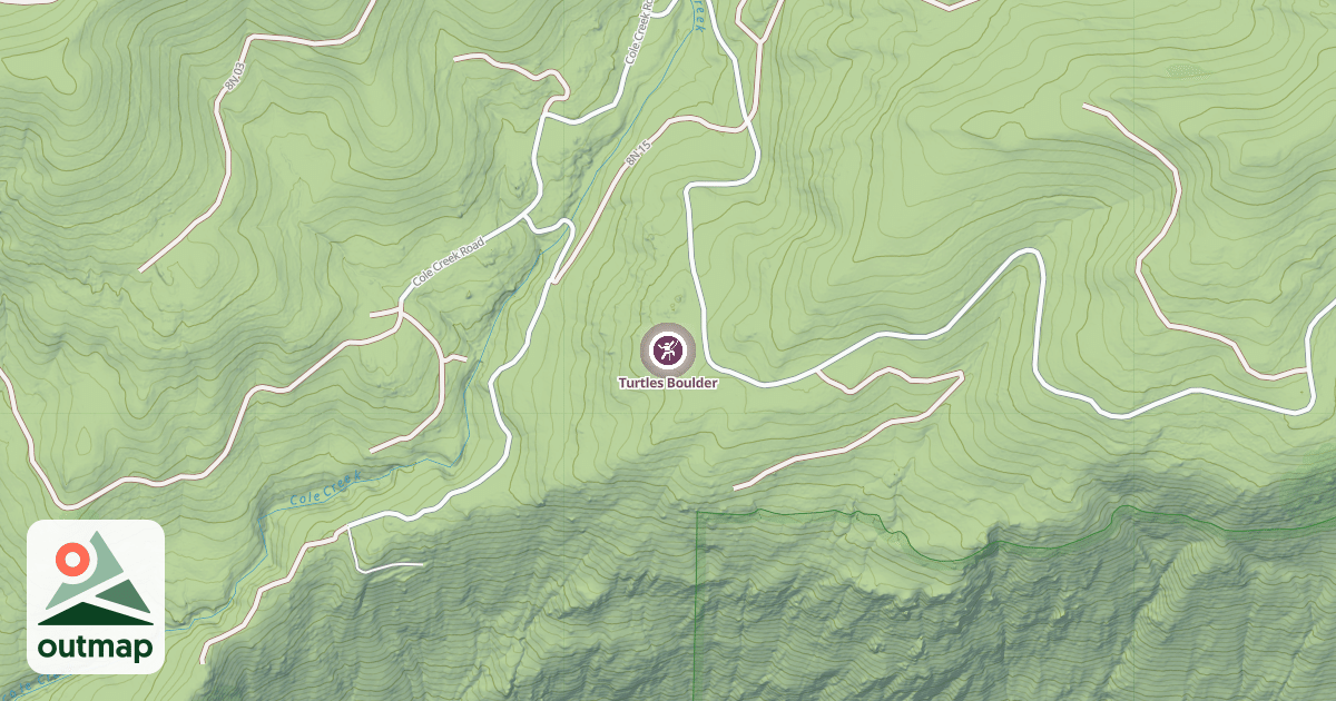 Map of Turtles Boulder