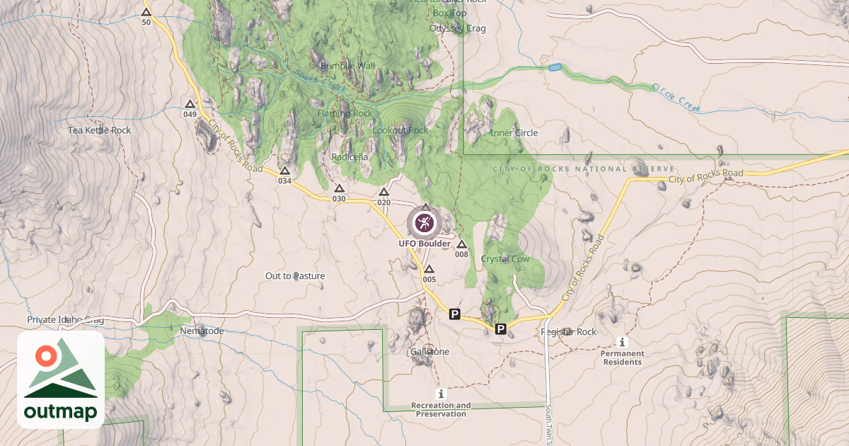 Map of UFO Boulder