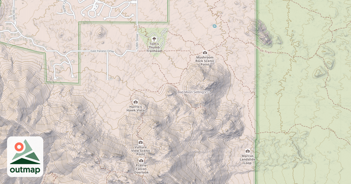 Map of Bad Moon Setting