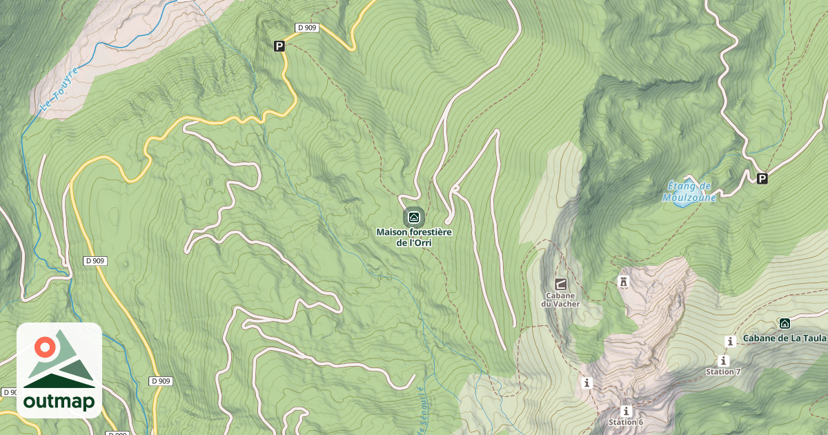 Map of Maison forestière de l'Orri