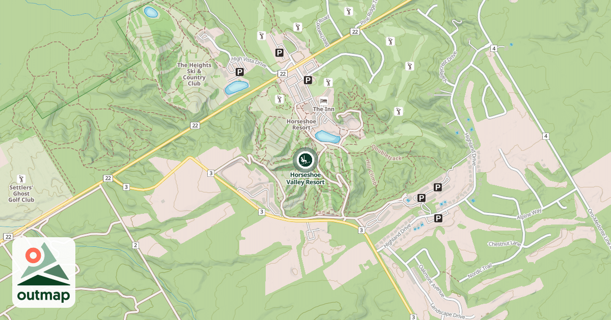 Map of Horseshoe Valley Resort