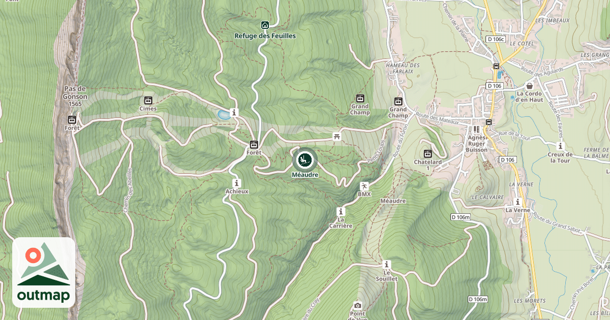 Map of Méaudre