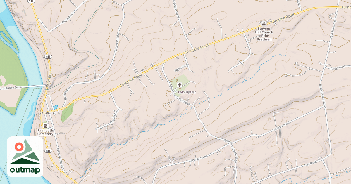 Map of Twin Tips
