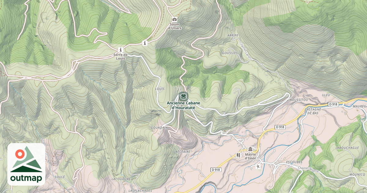 Map of Ancienne Cabane d'Hourataté