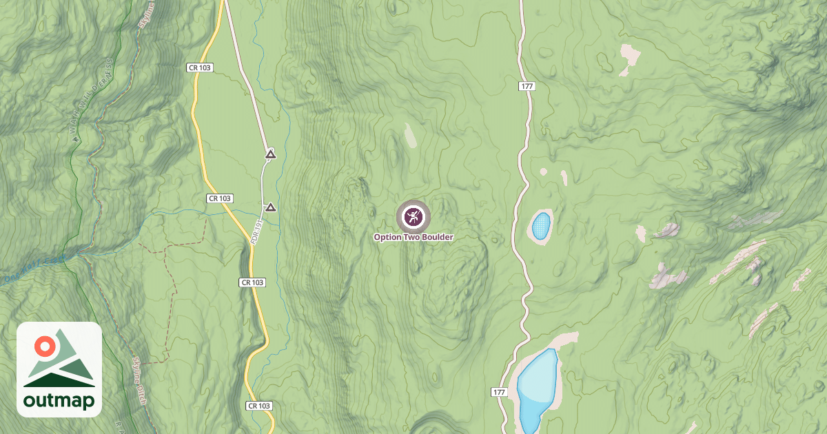 Map of Option Two Boulder