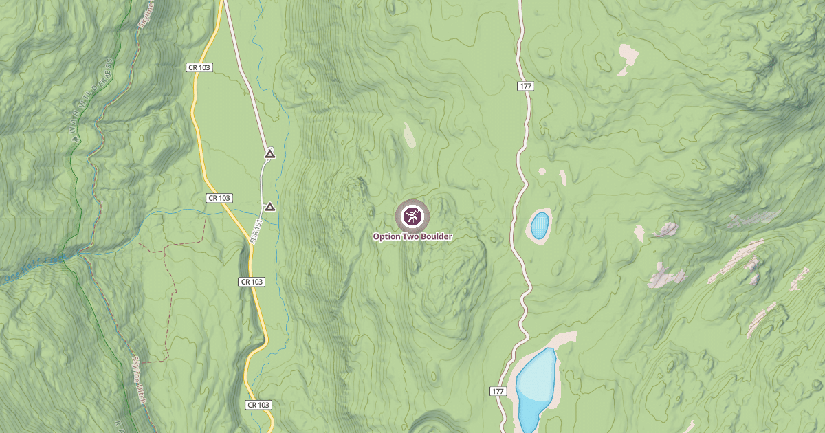 Map preview of Option Two Boulder