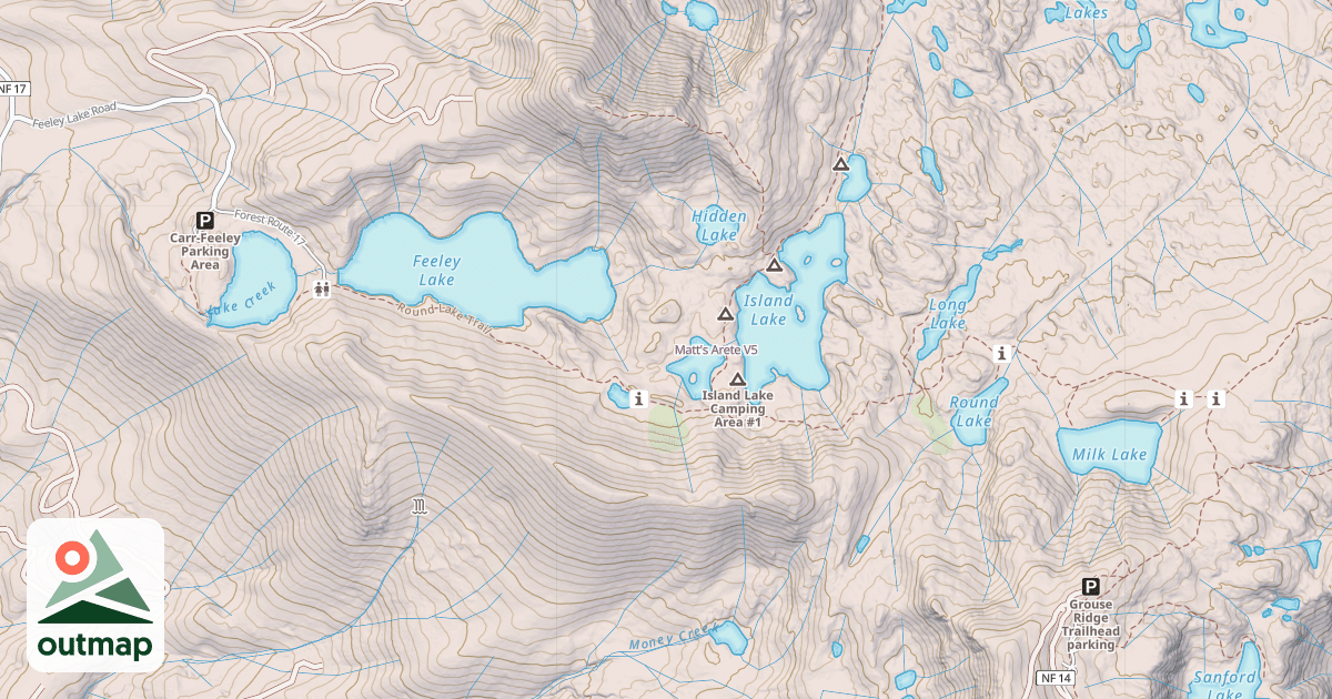 Map of Matt's Arete