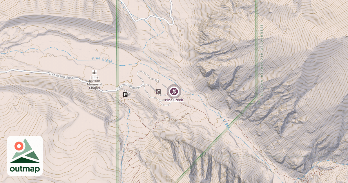 Map of Pine Creek