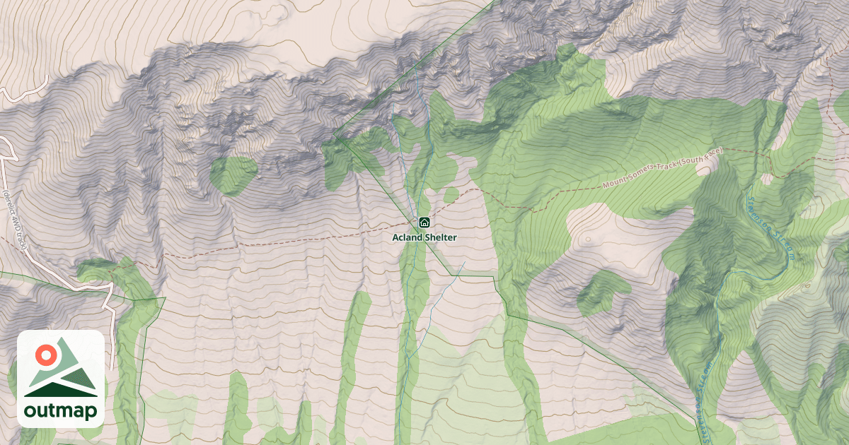 Map of Acland Shelter