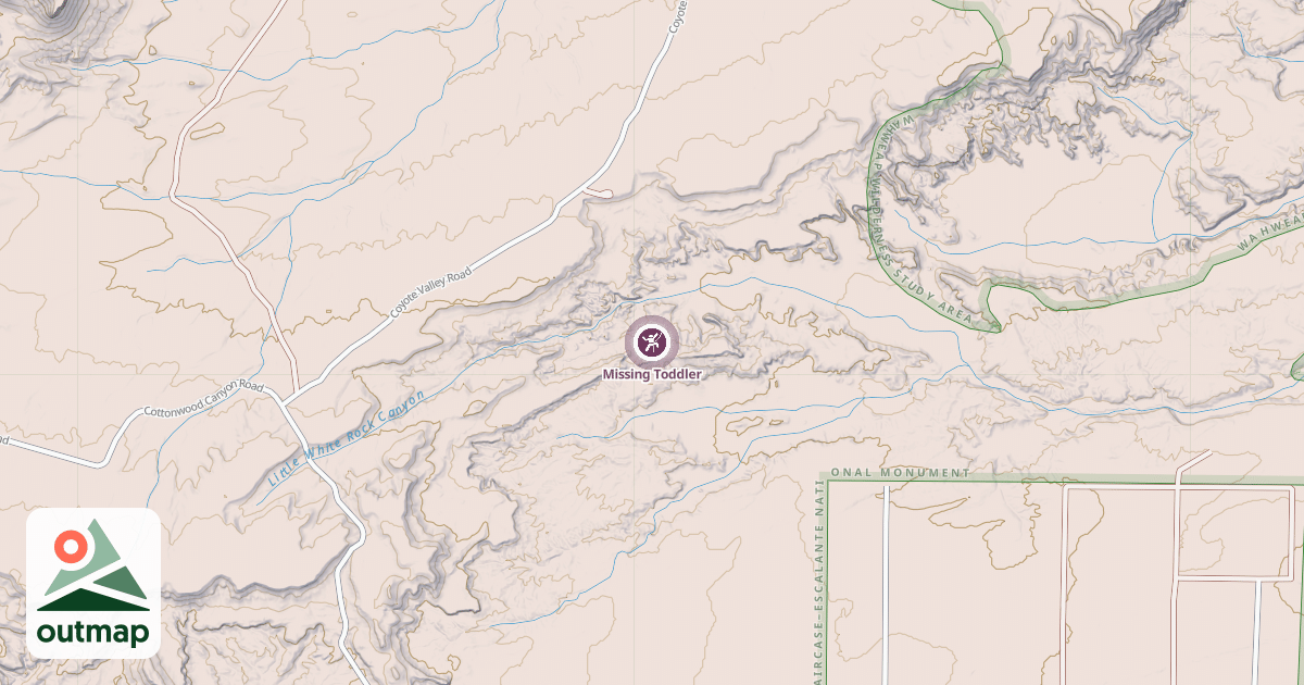 Map of Missing Toddler
