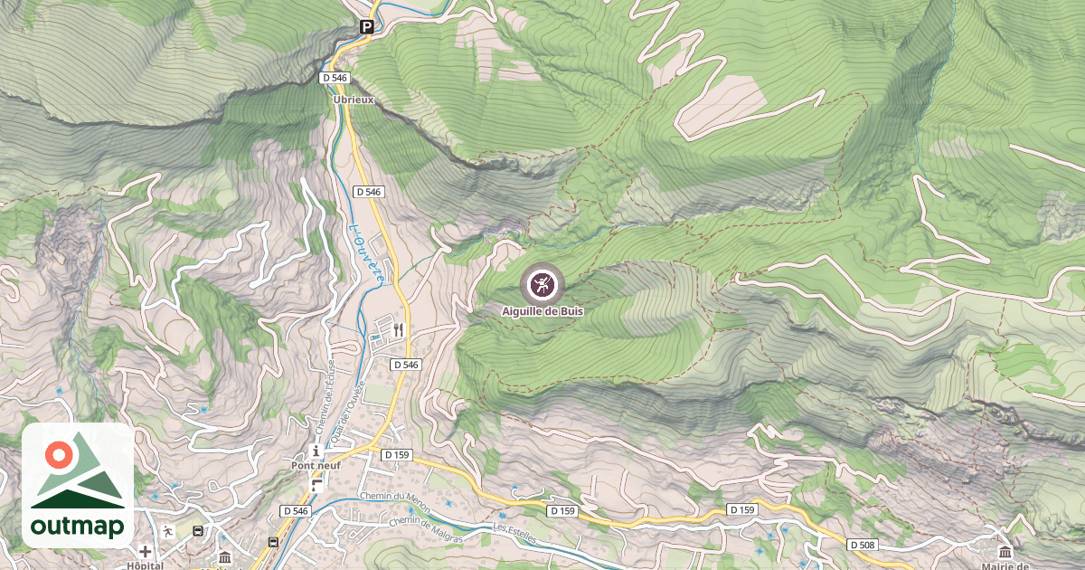Map of Aiguille de Buis